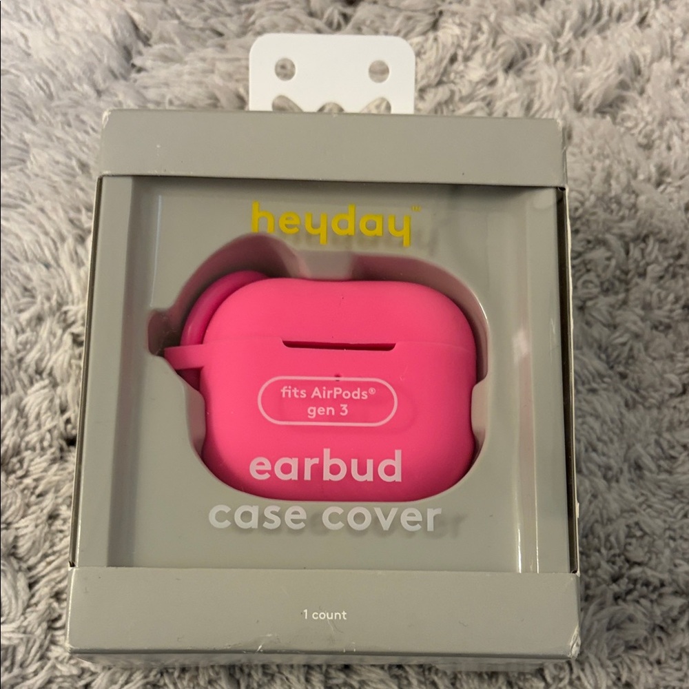 Heyday Vibrant Pink Earbud Case for AirPods Gen 3